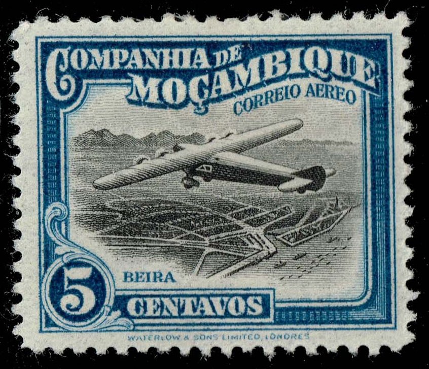 Mozambique Company #C1 Airplane over Beira; Unused - Click Image to Close