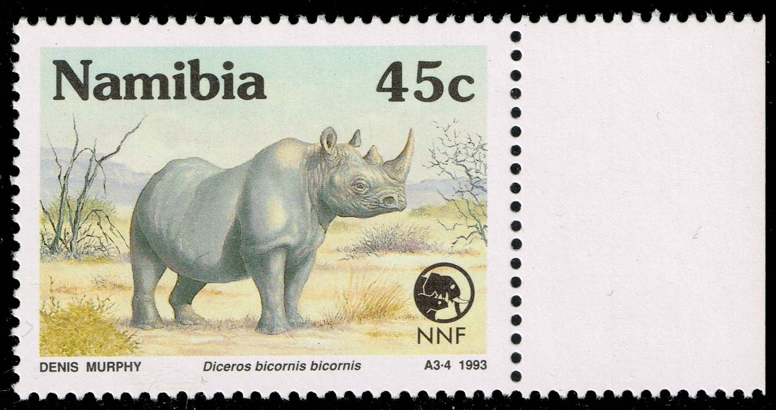Namibia #728 Black Rhinoceros; MNH