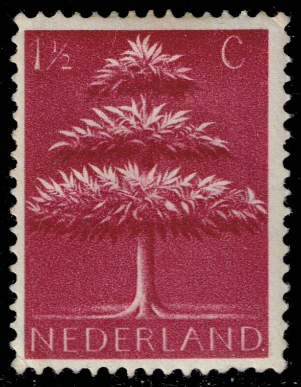 Netherlands #246 Triple-Crown Tree; Unused - Click Image to Close
