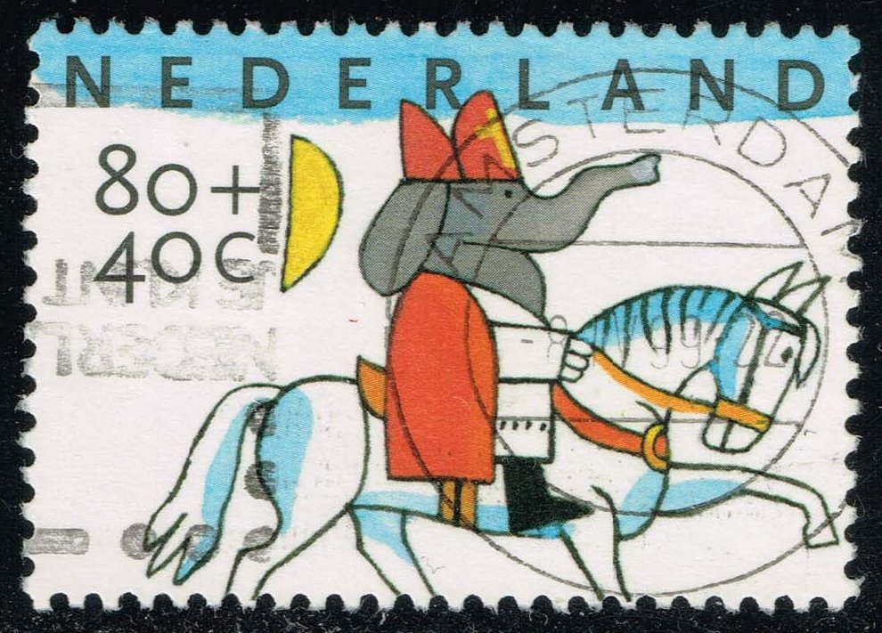 Netherlands #B708 Elephant as St. Nicolas Riding Horse; Used - Click Image to Close