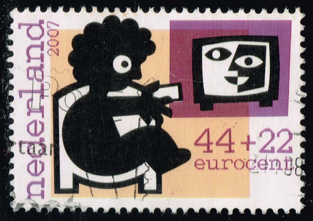 Netherlands #B754a Boy Watching Television; Used - Click Image to Close