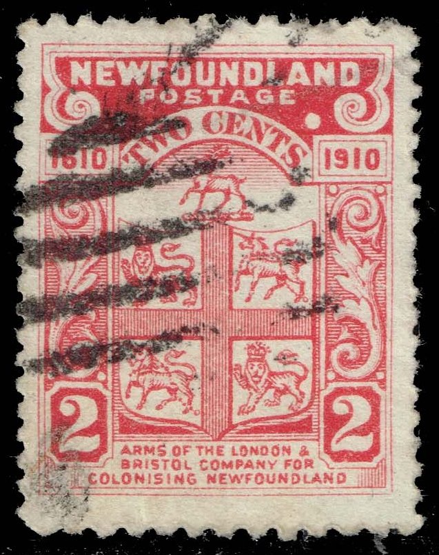 Newfoundland #88a Arms of the London and Bristol Co.; Used - Click Image to Close