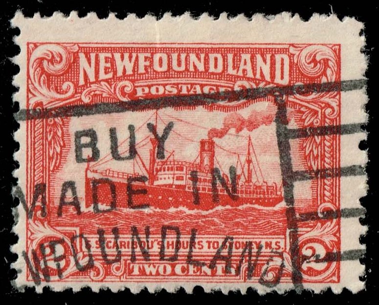 Newfoundland #164 Steamship 'Caribou'; Used