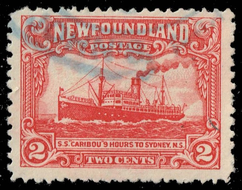 Newfoundland #164 Steamship 'Caribou'; Used