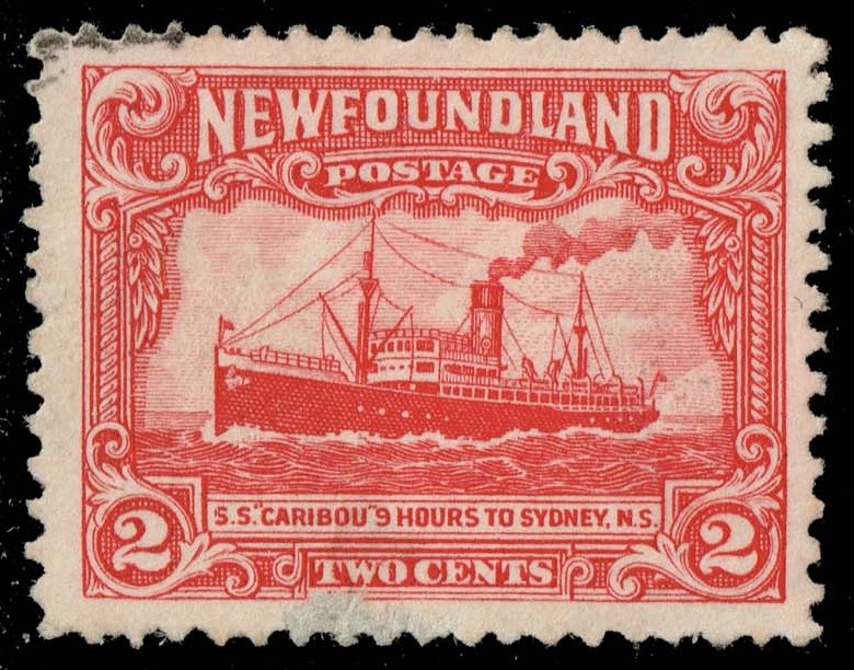 Newfoundland #164 Steamship 'Caribou'; Used