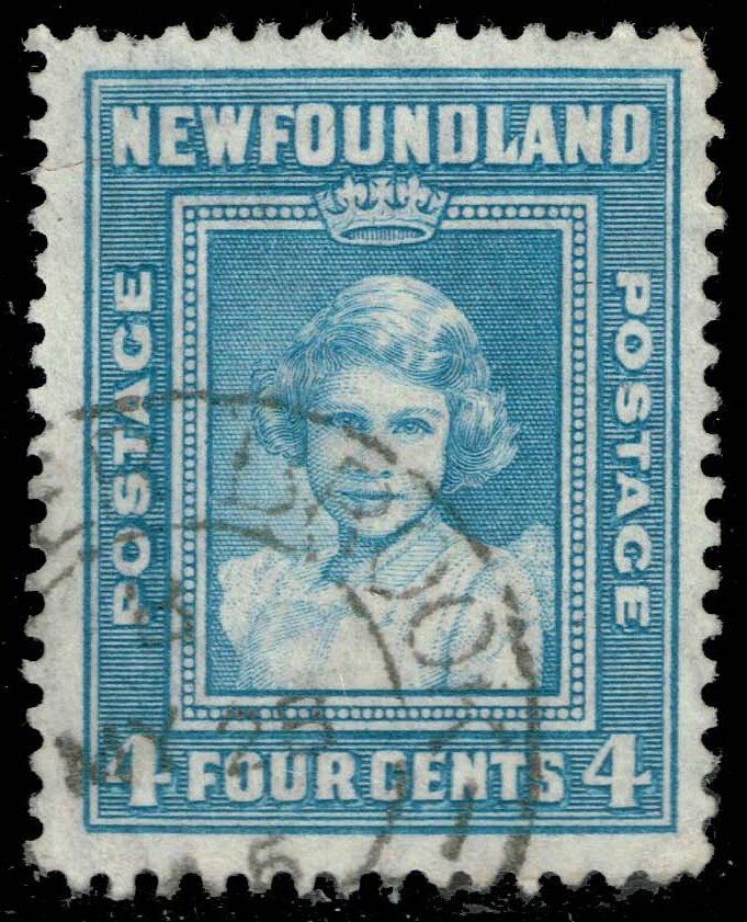 Newfoundland #256 Princess Elizabeth; Used - Click Image to Close