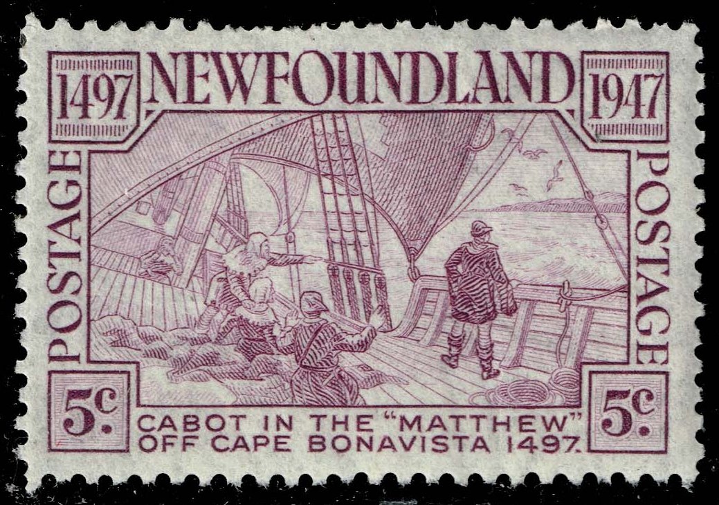 Newfoundland #270 Deck of the Matthew; MNH