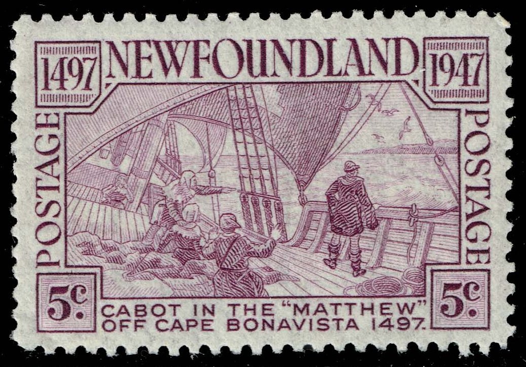 Newfoundland #270 Deck of the Matthew; Unused