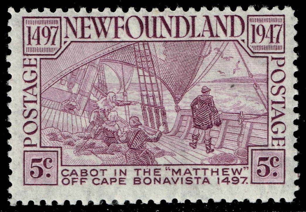 Newfoundland #270 Deck of the Matthew; MNH