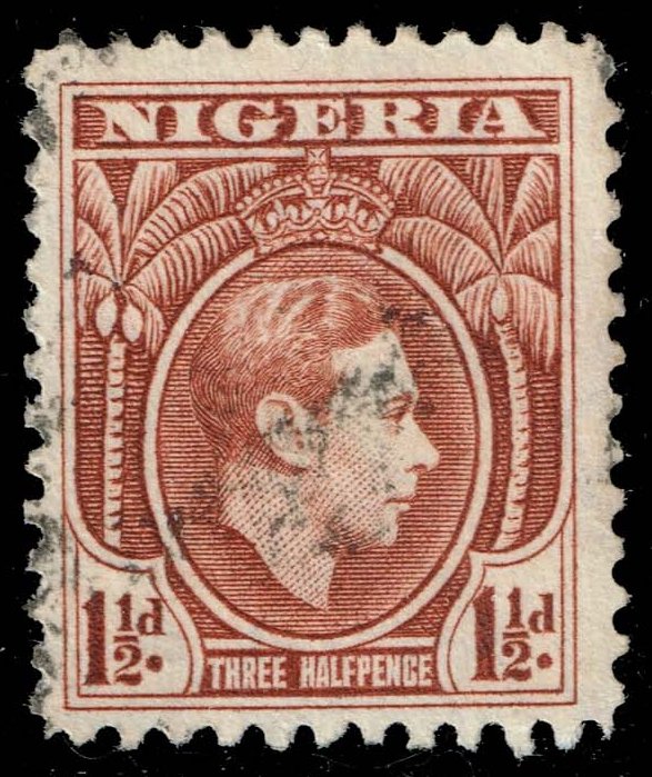 Nigeria #55 King George VI; Used
