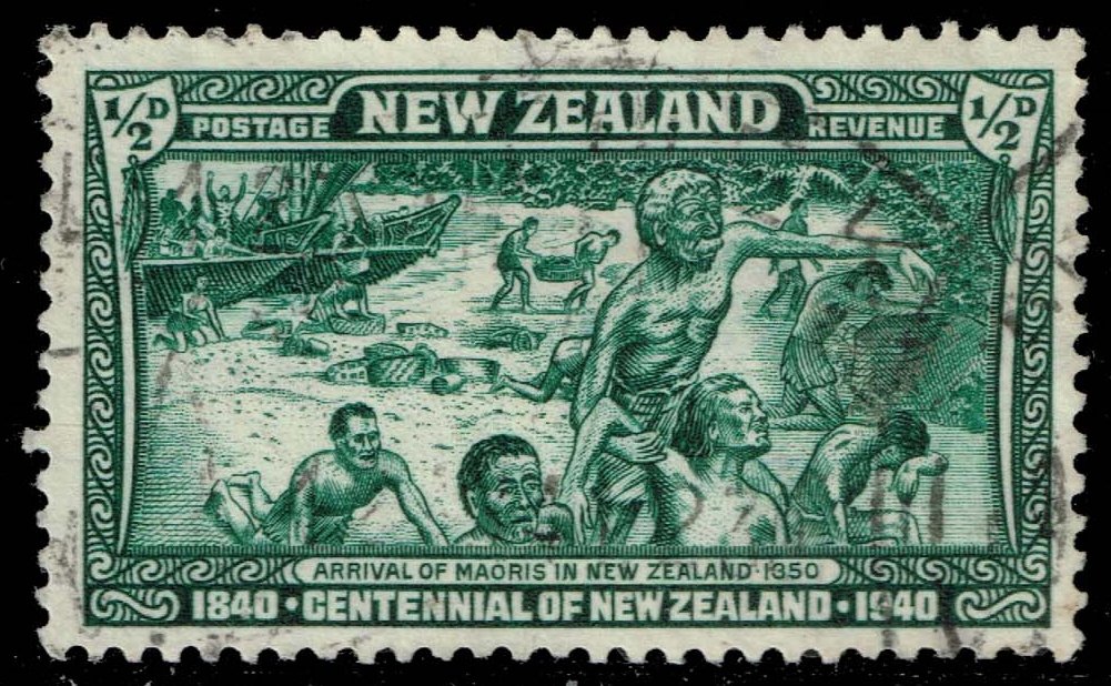 New Zealand #229 Landing of Maoris in 1350; Used - Click Image to Close