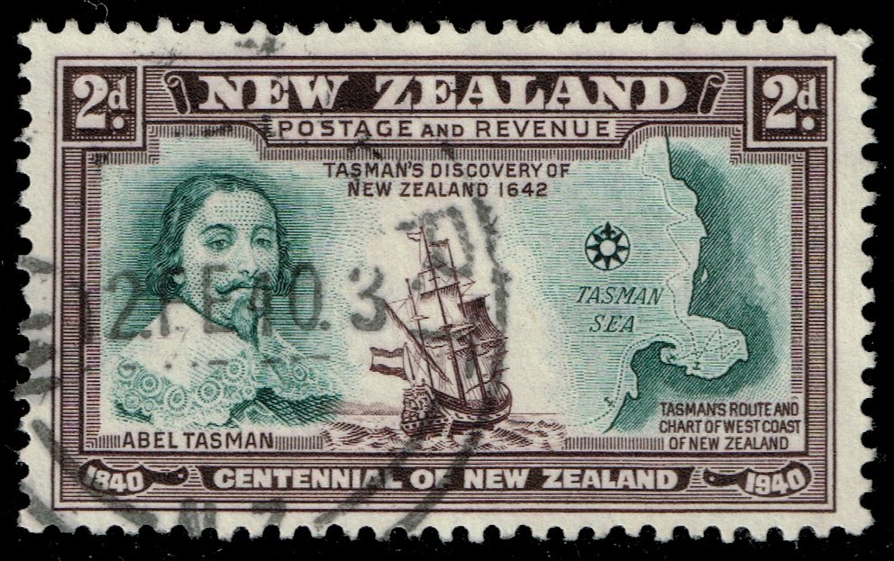 New Zealand #232 Abel Tasman and Western Coast; Used - Click Image to Close