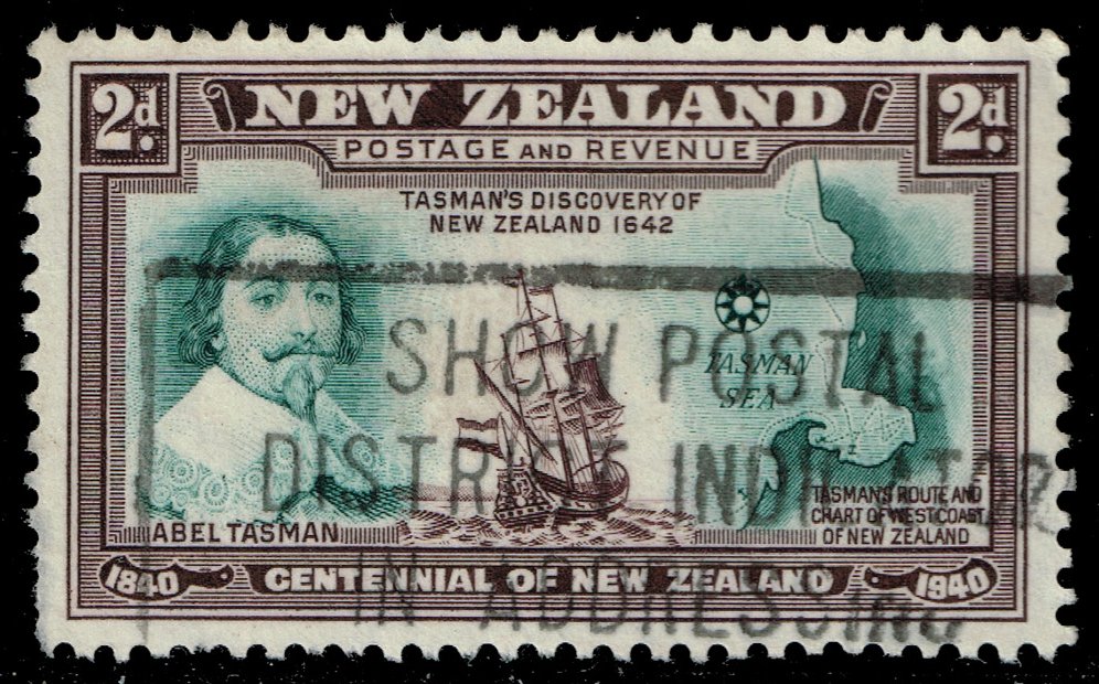 New Zealand #232 Abel Tasman and Western Coast; Used