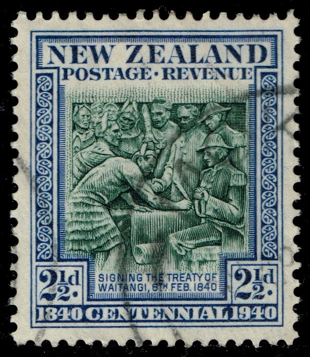 New Zealand #233 Treaty of Waitangi; Used - Click Image to Close