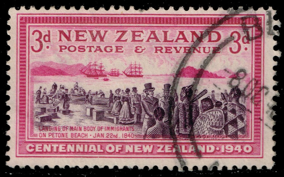 New Zealand #234 Pioneer Settlers; Used