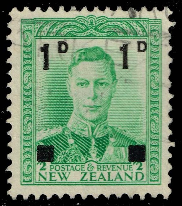 New Zealand #242 King George VI; Used