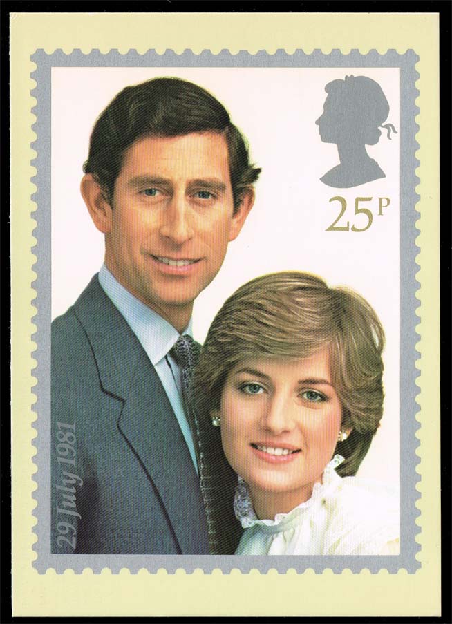 Postcard - Charles & Diana Royal Wedding - Click Image to Close
