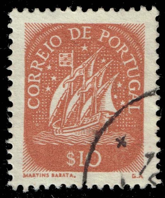 Portugal #616 Sailing Ship; Used