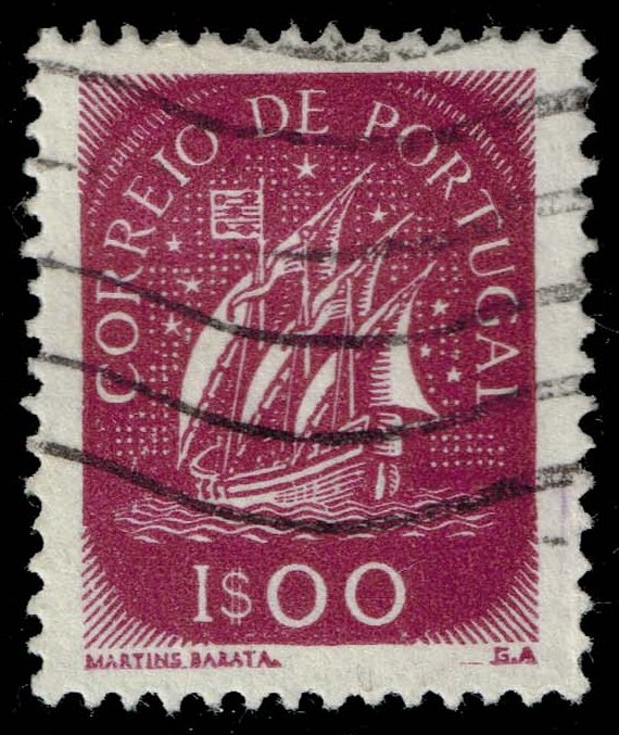 Portugal #622 Sailing Ship; Used
