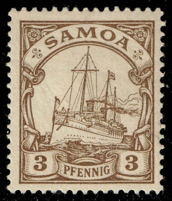 Samoa #57 Kaiser's Yacht Hohenzollern; Unused - Click Image to Close