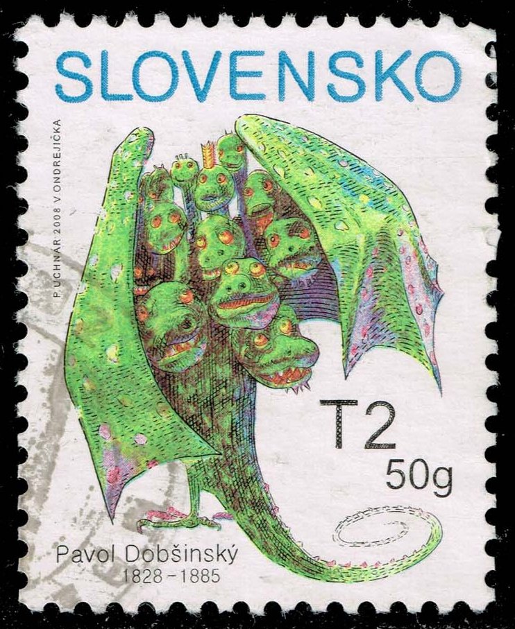 Slovakia #544 Multi-headed Dragon; Used