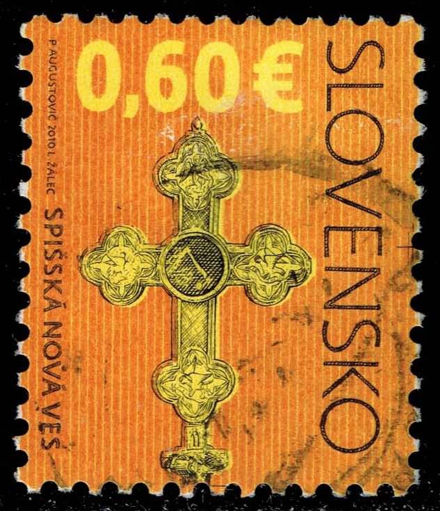 Slovakia #587 Decorative Cross; Used