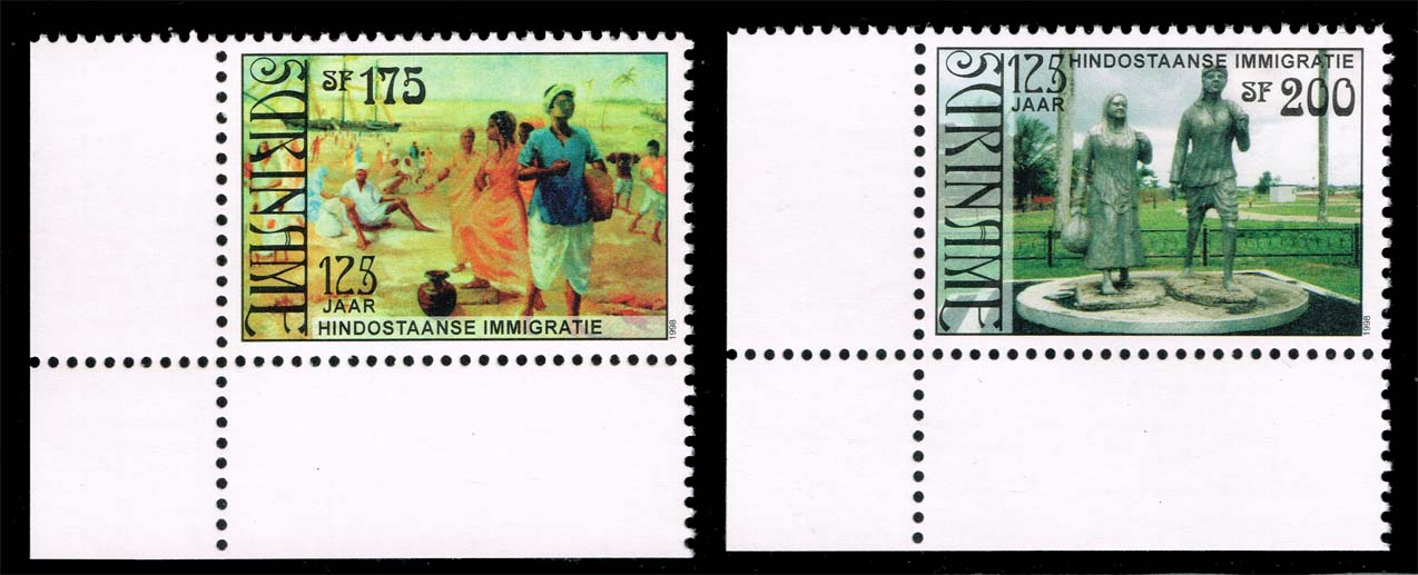 Surinam #1139-1140 First Immigrants Set of 2; MNH