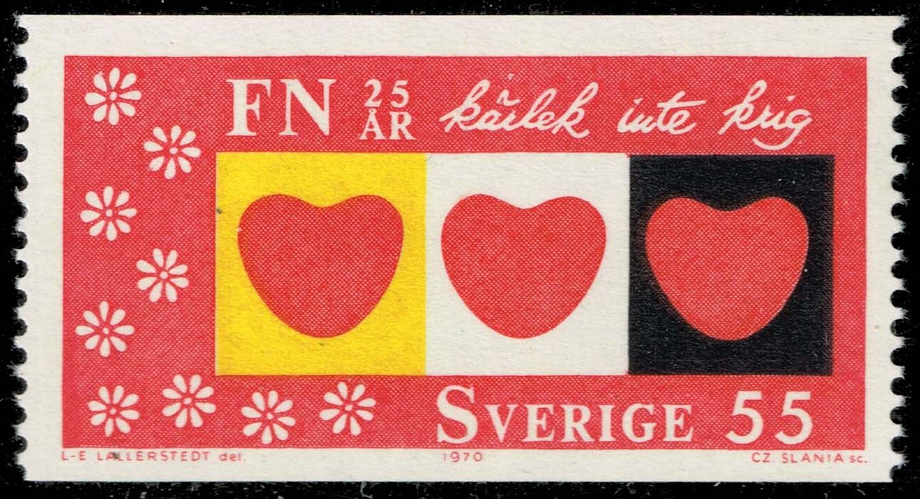 Sweden #871 Love not War; MNH - Click Image to Close