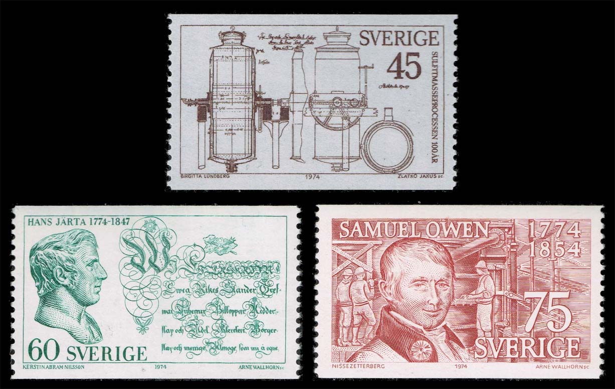 Sweden #1036-1038 Anniversaries Set of 3; MNH - Click Image to Close