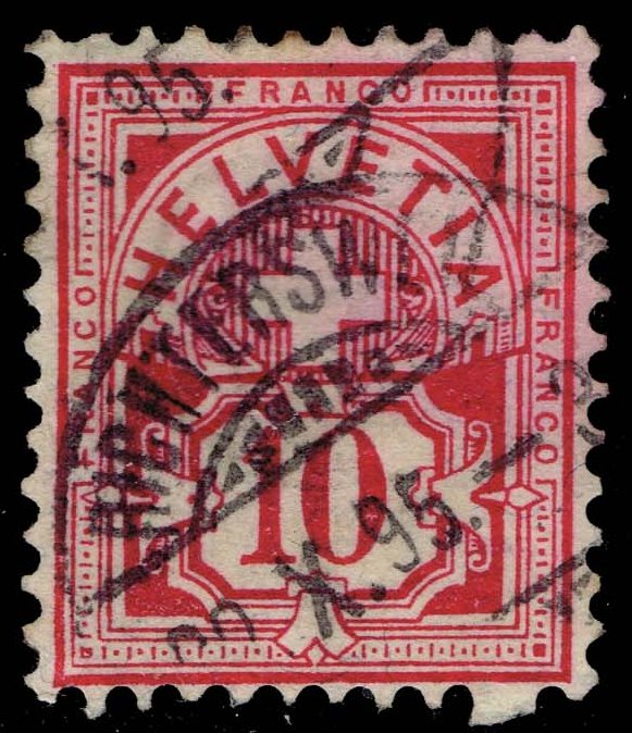 Switzerland #73 Numeral; Used - Click Image to Close