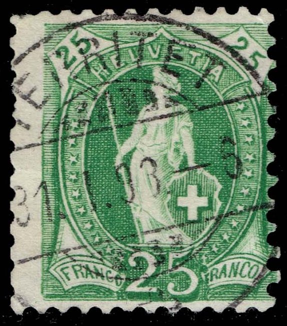 Switzerland #83a Helvetia; Used - Click Image to Close