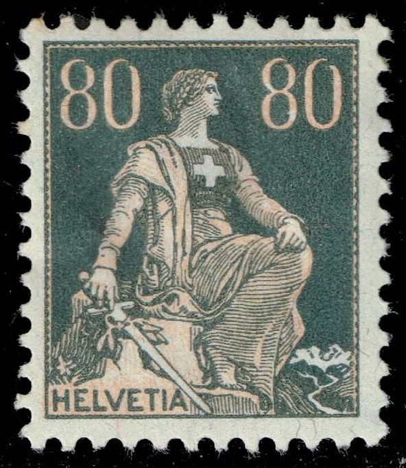 Switzerland #143 Helvetia; Unused - Click Image to Close