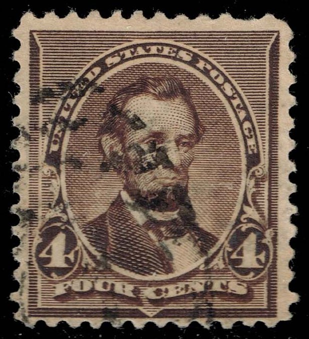 US #222 Abraham Lincoln; Used - Click Image to Close