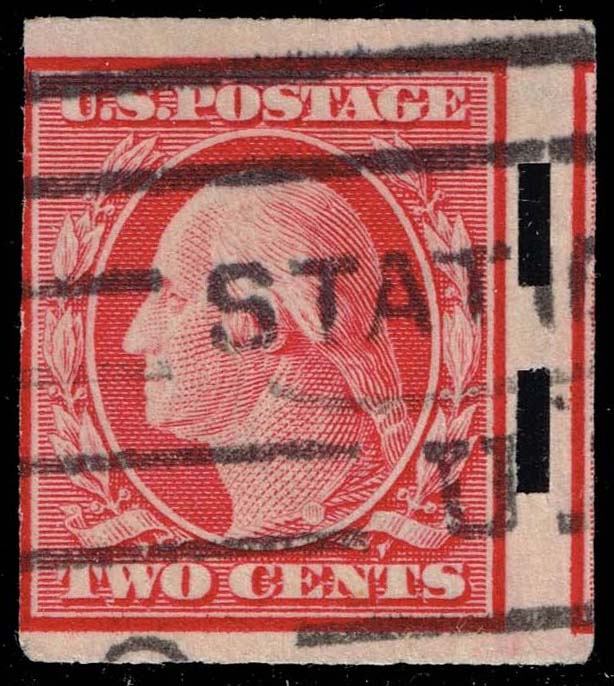 US #344 George Washington Schermack Co. Perfs; Used