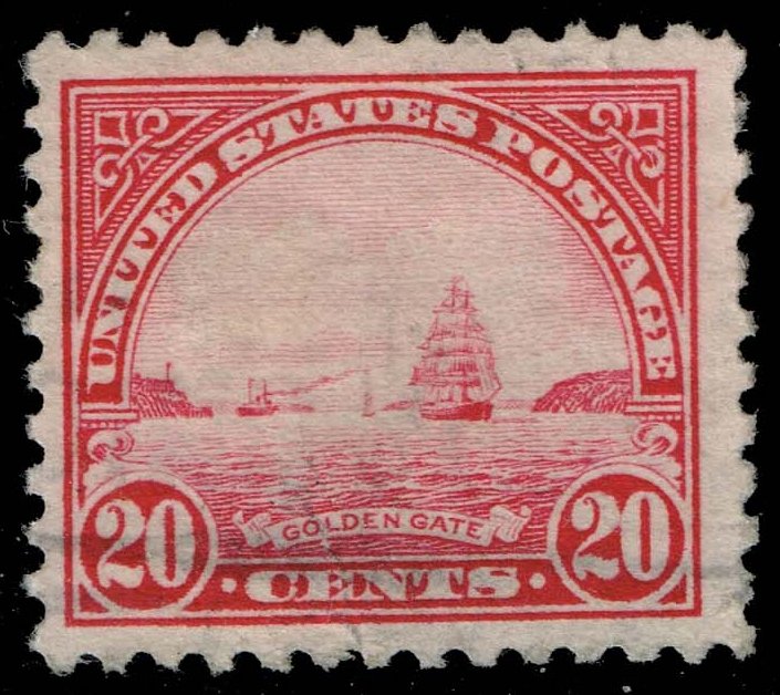 US #567 Golden Gate; Used