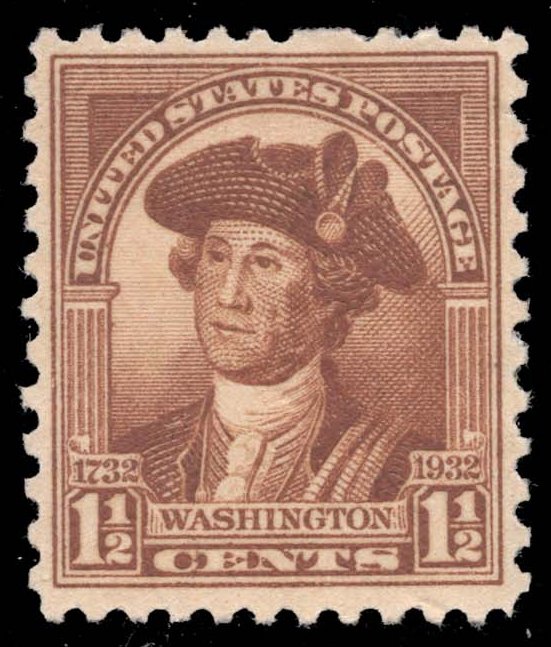 US #706 George Washington - by Charles Wilson Peale; Unused