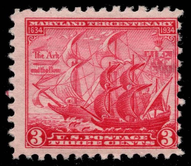 US #736 Maryland Tercentenary; Unused