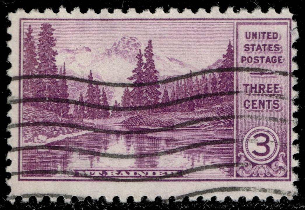 US #742 Mount Rainier; Used