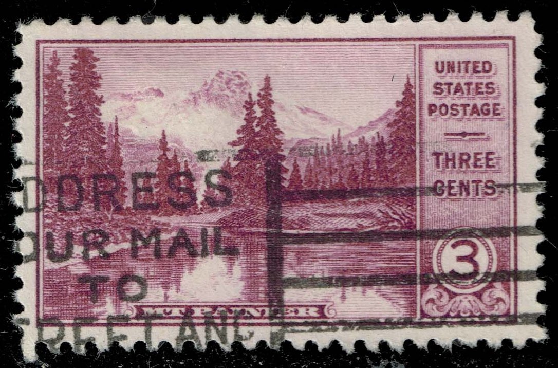 US #742 Mount Rainier; Used