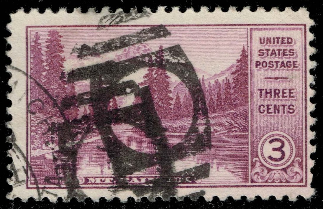 US #742 Mount Rainier; Used