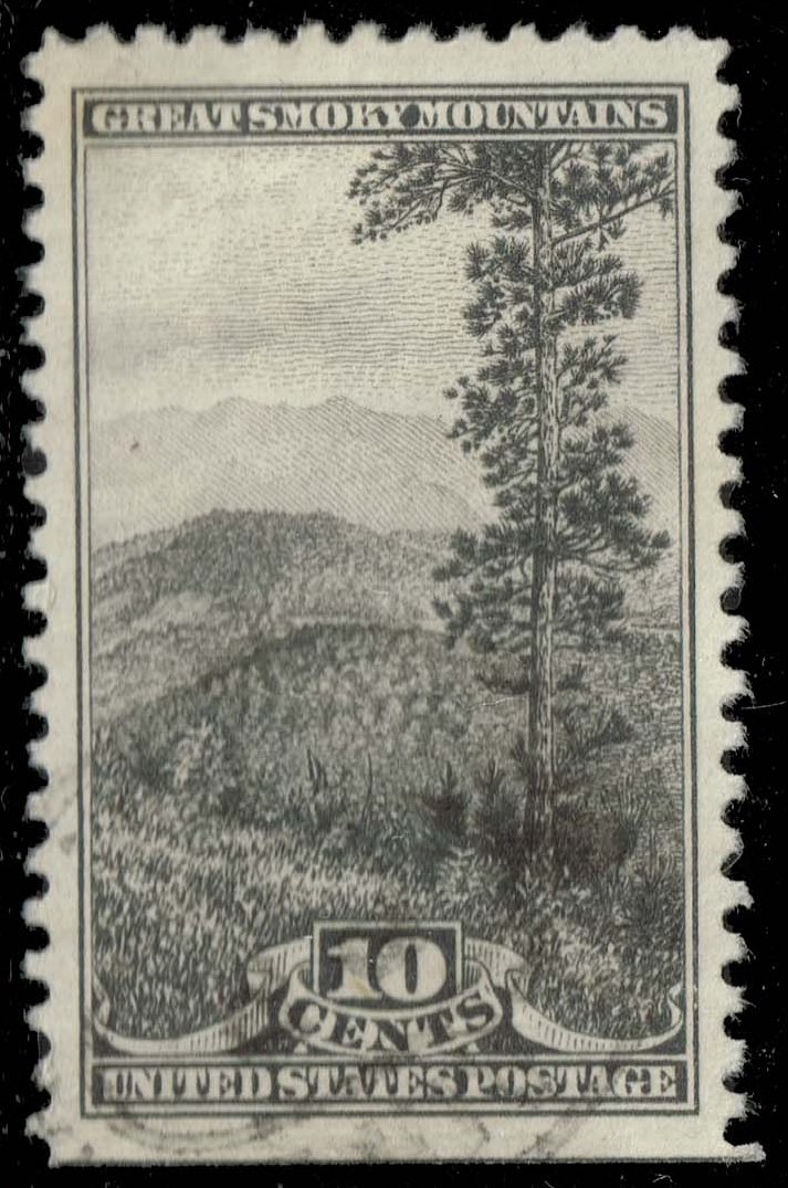 US #749 Great Smoky Mountains; Used