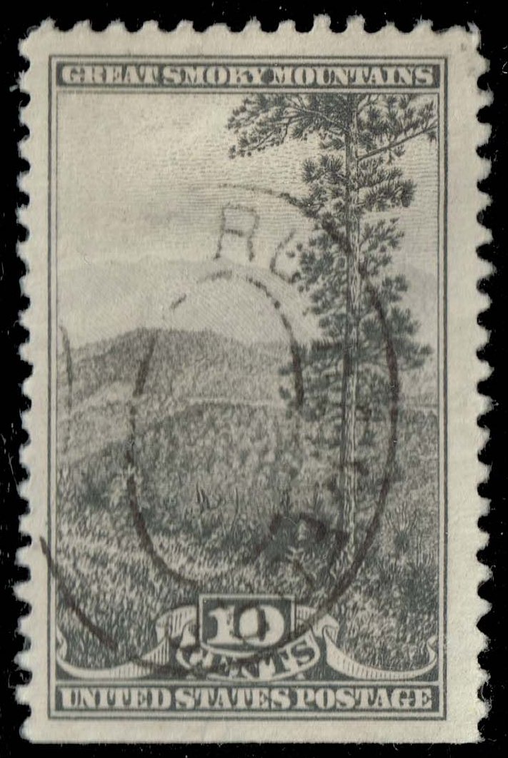 US #749 Great Smoky Mountains; Used