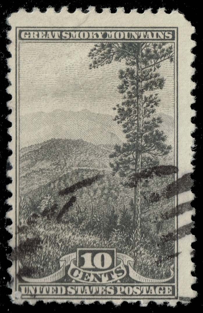 US #749 Great Smoky Mountains; Used