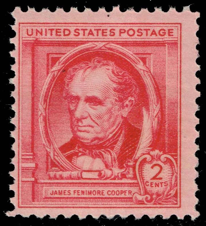 US #860 James Fenimore Cooper; MNH - Click Image to Close