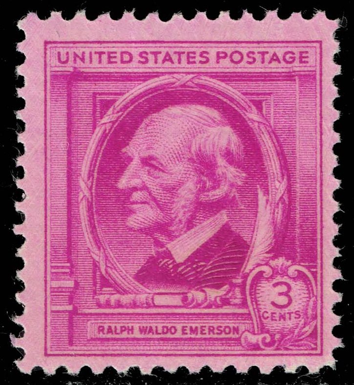 US #861 Ralph Waldo Emerson; Unused - Click Image to Close