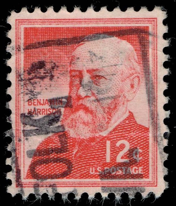 US #1045 Benjamin Harrison; Used - Click Image to Close