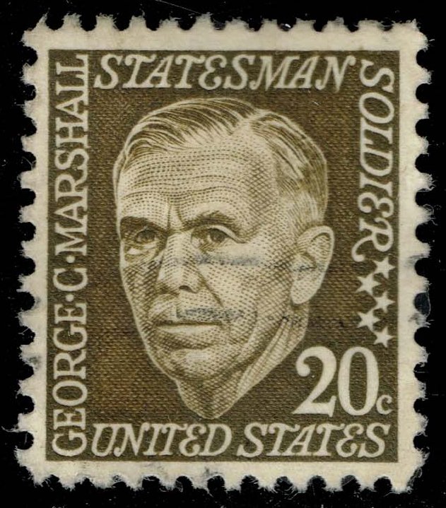 US #1289a George Marshall; Used