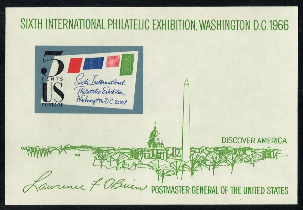 US #1311 6th Int. Philatelic Exhibition; MNH