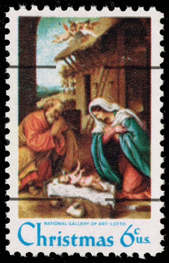 US #1414a Nativity - Precanceled; MNH