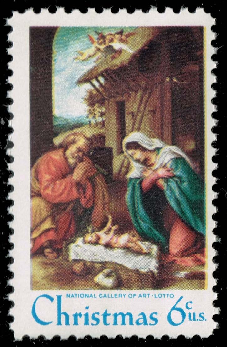 US #1414d Nativity; MNH